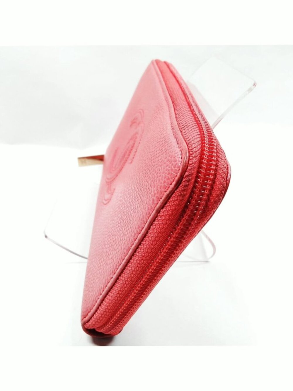 Authentic Chanel CC Zip Around Wallet Caviar Leather Long Wallet Luxury Designer - Picture 4 of 9